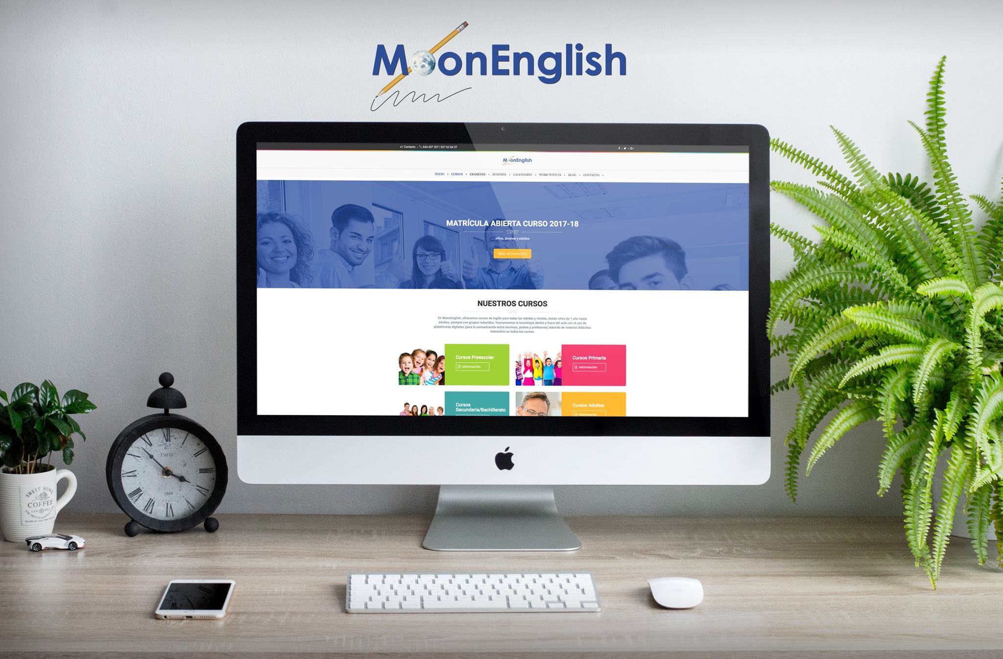 Página MoonEnglish - Panoramaweb